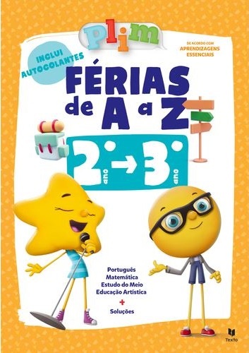 PLIM! Férias de A  a Z - 2.º > 3.º ano 2023