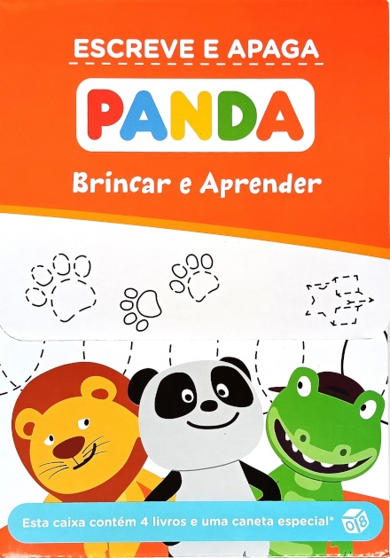 Panda-Escreve E Apaga:Caixa Com 4 Minilivros E Oferta De Caneta Especial