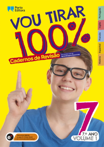 Vou tirar 100% - 7.º Ano - Volume 1 Cadernos de Revisão