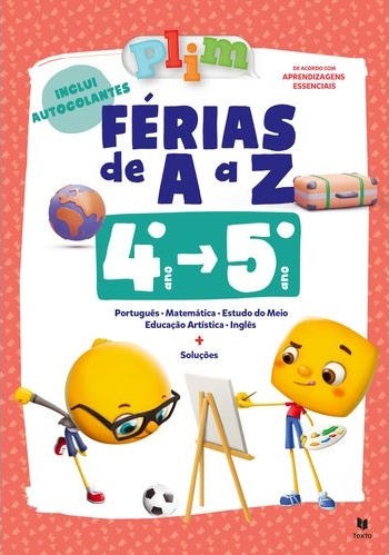 PLIM! Férias de A  a Z - 4.º > 5.º ano 2023