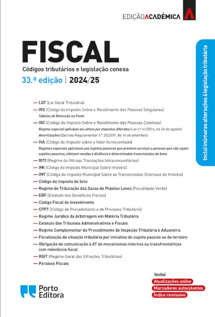 Fiscal - Edição Académica - 33.ª edição