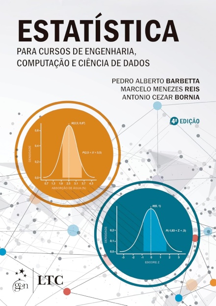 Estatística para Cursos de Engenharia, Computação e Ciência de Dados