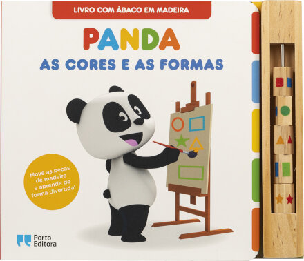 Canal Panda - As Cores e As Formas - Livro com Ábaco em Madeira