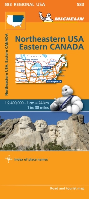 Northeastern USA, Eastern Canada - Michelin Regional Map 583 : Map