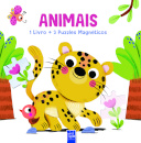 Animais 1 Livro + 3 Puzzles magnéticos